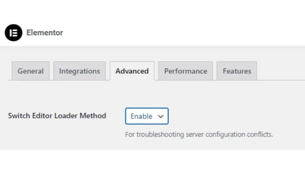 Enable editor loader method