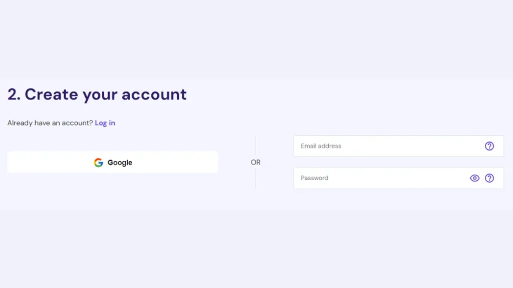 Create Your Account