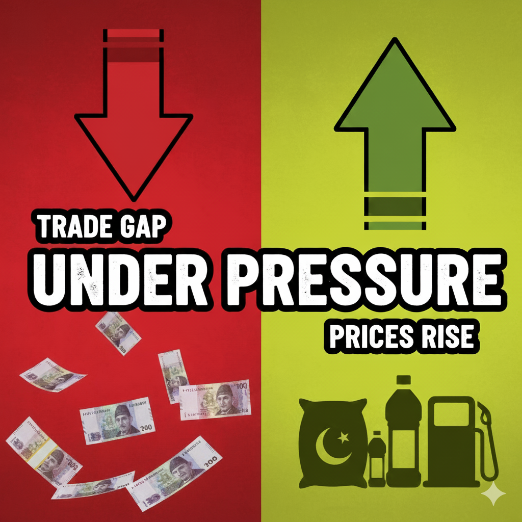 Pakistan’s Economy Under Pressure as Trade Gap Grows and Prices Rise